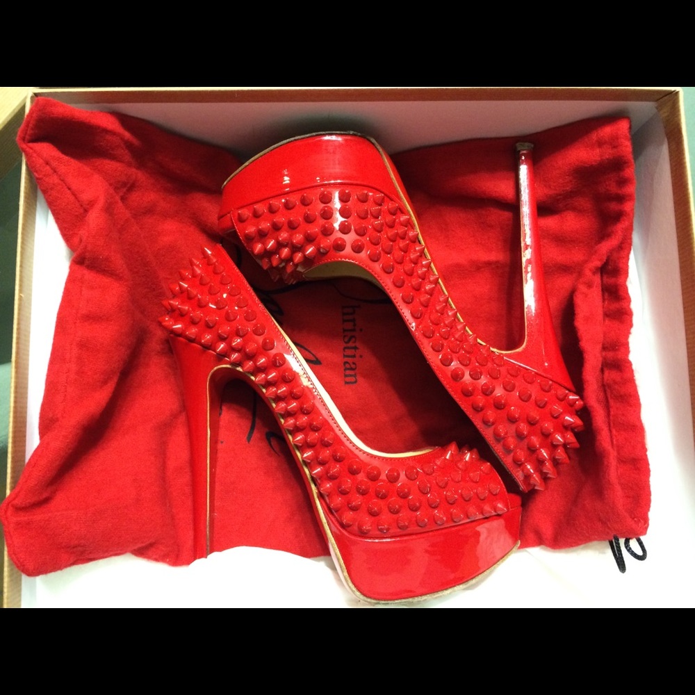 Christian Louboutin Lady Peep Spikes size 5
